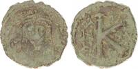 Antike / Byzanz Mauricius Tiberius Halbfollis Byzanz Mauricius Tiberius 582-602 n.Chr Bronze Halbfollis -