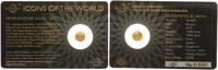 Ruanda 10 FRW Gold Icons of the World Mexikanischer Adler -