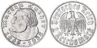 2 Mark 1933 D Deutschland - Drittes Reich Martin Luther vz-st/prfr.