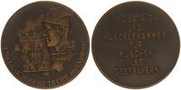 Bronzemedaille o.J. München, Bayern Für Langjährige Treue Mitarbeit, Industrie und Handelskammer ss-vz / vz