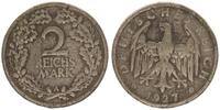 Weimarer Republik 2 Mark zeitgenössische Umlauffälschung Blei-Zinn Legierung -