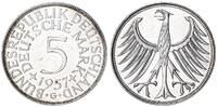 Deutschland BRD 5 Mark Silber Kursmünze J.387 Heiermann -