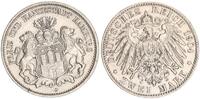Hamburg 2 Mark Stadtwappen -