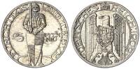 Kaiserreich 25 Pfennig Probe , Ritter mit Schwert, Adler von vorn mit ausgebreiteten Schwingen -