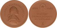 Sachsen Medaille Goethe Zur Erinnerung an Weimars klassische Zeit, 100 Jahre Goethe-Gesellschaft -