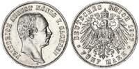 Sachsen 5 Mark König Friedrich August -