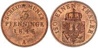3 Pfenninge 1846 A Brandenburg Preußen Friedrich Wilhelm IV. prägefrisch