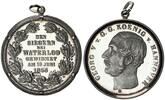 Hannover 1 Taler Nachprägung 1 Taler 1865 Waterloo, Silber 1000, gefasst -