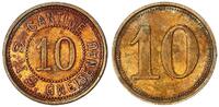 10 Pfennig ca. 1905 Kolonien / Afrika / China / Kiautschou Schiffsgeld der SMS Gneisenau überdurchschnittlich gut erhalten, vz