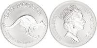 Australien 1 Dollar Känguru, 1 Unze Silber -