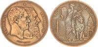 Bronzemedaille Leopold I. un d Leopold II. 1880 Belgien Belgien JAHRESTAG DER UNABHÄNGIGKEIT VON BELGIEN ss-vz