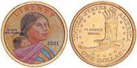 USA 1 Dollar Sacagawea coloriert -