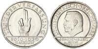 3 Mark 1929 J Deutschland - Weimar Schwurhand 10 Jahre Verfassung f.st