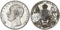 1 Vereinstaler 1861 B Hannover Georg V. vz-st