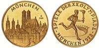 Goldmedaille 1972 Deutschland /  München Olympiade München prägefrisch