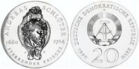 Deutschland / DDR 20 Mark Silber Andreas Schlüter -