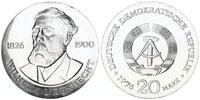 DDR 20 Mark Silber Wilhelm Liebknecht -