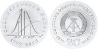 Deutschland - DDR 20 Mark Silber Carl Friedrich Gauß -