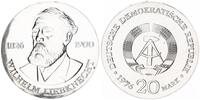 DDR 20 Mark Silber Wilhelm Liebknecht -
