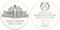 Deutschland - DDR 10 Mark Silber Semperoper Dresden -