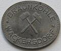 Wackersdorf, Bayern 1/2 Liter Biermarke, Braunkohle, Bergbau -