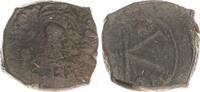 Antike / Byzanz Halbfollis Byzanz Phocas 602-610 n.Chr. Nikomedia Bronze Halbfollis Thessaloniki -
