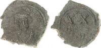 Antike / Byzanz Halbfollis Byzanz Phocas 602-610 n.Chr. Nikomedia Bronze Halbfollis Konstantinopel -