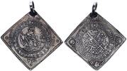 Sachsen - Dresden Reichstalerklippe Silber Johann Georg I. und August 1611-1615, Armbrustschiessen bei der Taufe d. Prinzen -