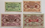Clausthal, Niedersachsen 10 Pfennig, 1, 5, 10 Mark Offizier-Gefangenenlager, Lagergeld -
