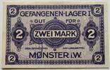Münster, Westfalen 2 Mark Gefangenen-Lager I, Notgeld, Lagergeld -
