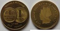 Deutschland Messing-Medaille auf die Einheit von Währung und Wirtschaft -
