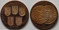 König-Medaille Kupfermedaille 20 Jahre Fachgruppe Numismatik, Hagenow, Herzogtum Mecklenburg, Doppelschilling -