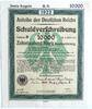 Deutsches Reich 10000 Mark Schuldverschreibung, Anleihe, Buchstabe D, ohne Coupons -