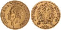 Sachsen, Königreich 20 Mark König Johann (1854-1873), Gold -