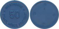 BRD 50 Pfennig Kantinenmarke der Staatlichen Münze Stuttgart blau -