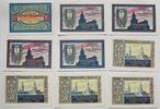 Freiburg, Schlesien, Świebodzice, Polen 10 Pfennig, 4 x 25 Pfennig, 4 x 50 Pfennig Stadt, Notgeld -