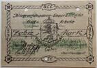 Lechfeld, Bayern 10 Mark Kriegsgefangenen-Lager, Lageransicht mit Wasserturm und Flieger, Lagergeld -