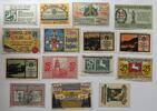 Dt. Reich Lot 31 versch. Notgeldscheine z.B. aus Berga (Elster), Güstrow, Schmiedefeld -