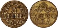 Kolonien Deutsch-Ostafrika 5 Heller DOA J.723 dicker Schrötling, normale Stempel -
