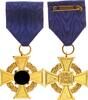 Orden ca.1940 3.Reich Treuedienst-Ehrenabzeichen Gold 1.Stufe 40 Jahre an Bandspange ** guter Zustand