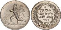Sportmedaille  Weimarer Republik V. Preis 400m Vorgabel. A.H.V. Leipzig 1920 fast vz, ohne Öse