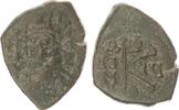 Antike / Mauricius Tiberius Halbollis Byzanz Mauricius Tiberius Bronze Halbfollis J.XXI=602/603, -