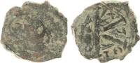 Antike / Byzanz Justinus II Halbfollis Byzanz Justinus II. 565-578 n.Chr Thessalonika Bronze Halbfollis -
