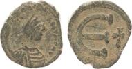 Pentanummion 582-602 Antike / Byzanz Mauricius Tiberius Byzanz Mauricius Tiberius 582-602 n.Chr Pentanummion s-ss