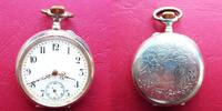 Schweiz, HERREN TASCHENUHR, authentische silberne HERREN TASCHENUHR, Zylinderhemmung-gute Funktion-ca. 1915, -