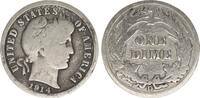 USA One Dime Denver - Barber - Silber -