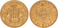 Hansestadt Hamburg 20 Mark Gold -