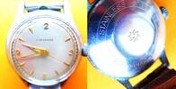 Deutschland, HERREN ARMBANDUHR, HERREN ARMBANDUHR, Junghans 93/1, kleine Fehler, gute Funktion, ab 1954, -