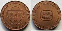 Numismatik, DDR Bronzemedaille 1. Zentrale Tagung Numismatik Magdeburg -