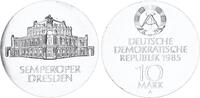 Deutschland - DDR 10 Mark Silber Semperoper Dresden -